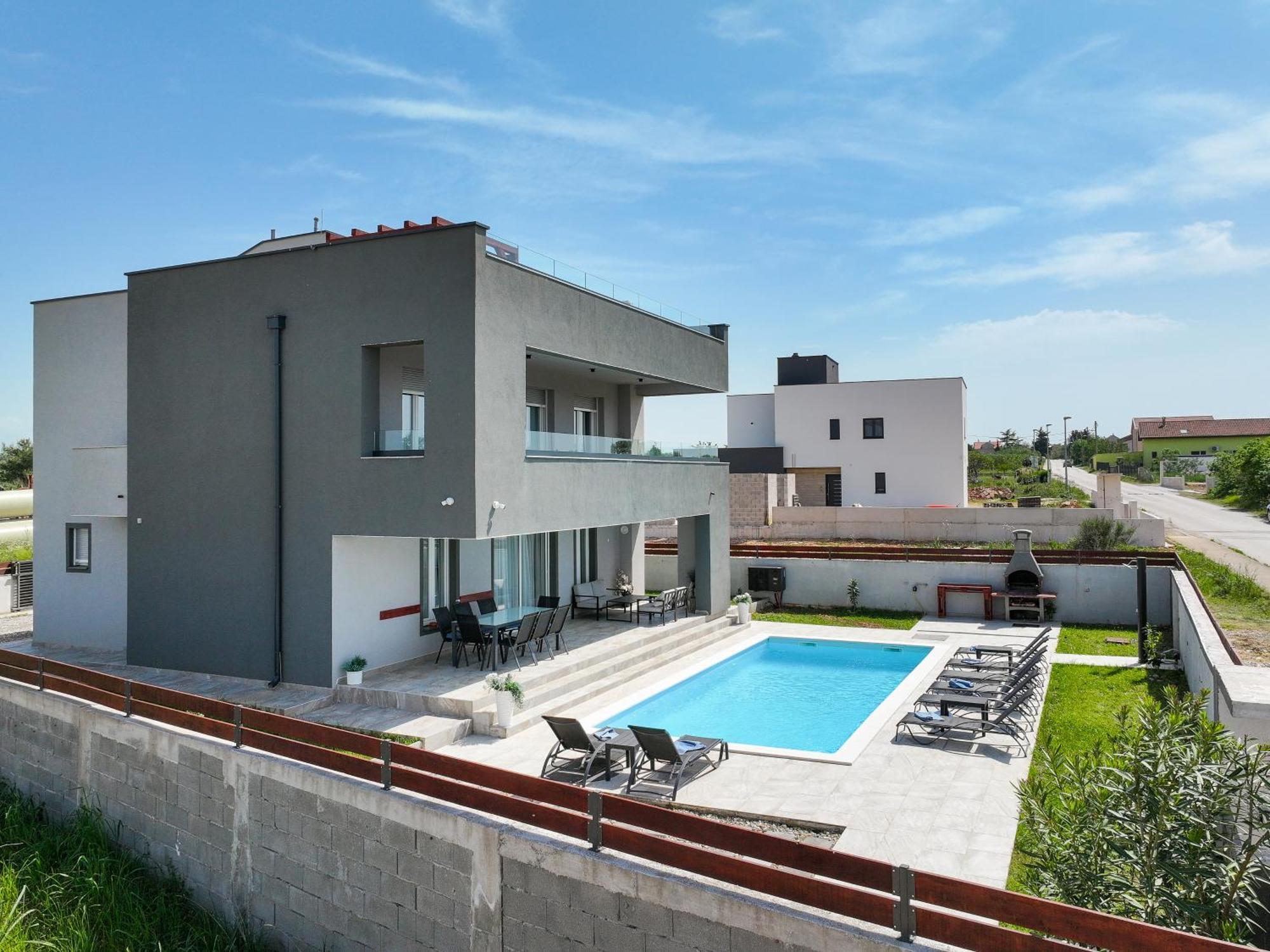 Villa Tia With Heated Pool & Jacuzzi Murvica  Extérieur photo